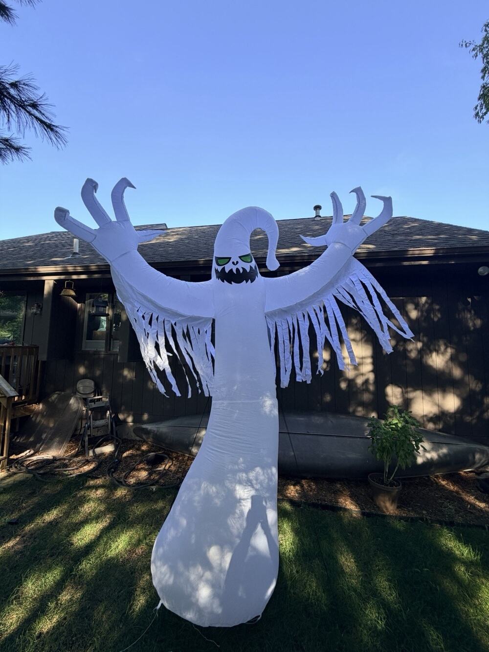 15ft Gemmy Airblown Inflatable Prototype Draped Ghost #550321